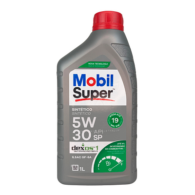 Óleo de Motor Mobil 5W30 Super 3000 Fórmula D1 Api SN Dexos 1 Sintético 1L