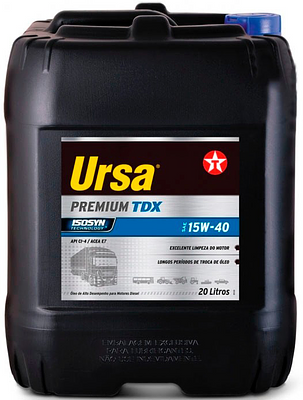 Óleo de Motor Diesel Texaco 15W40 Ursa Premium TDX API CI-4 Mineral 20L