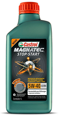 Óleo de Motor Castrol 5W40 Magnatec Start Stop Acea A3/B4 Api SN Sintético 1L