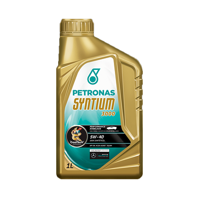 Óleo de Motor Petronas 5W40 Syntium 3000 Api SM Sintético 1L