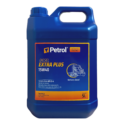 Óleo de Motor Diesel Petrol 15W40 Extra Plus API CI-4 Mineral 5L