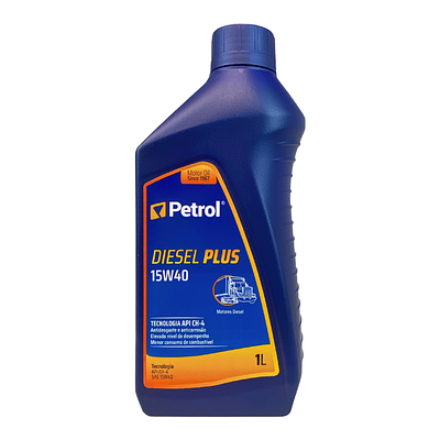 Óleo de Motor Diesel Petrol 15W40 Diesel Plus API Ch-4 Mineral 1L