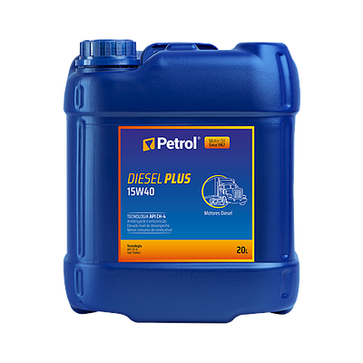 Óleo de Motor Diesel Petrol 15W40 Diesel Plus API Ch-4 Mineral 20L