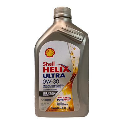 Óleo de Motor Diesel Shell 0W30 Helix Ultra ECT Acea C2/C3 API SN Sintético 1l