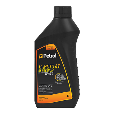 Óleo de Motor 4T Petrol 10W30 H-Moto Api SL Semissintético 1L