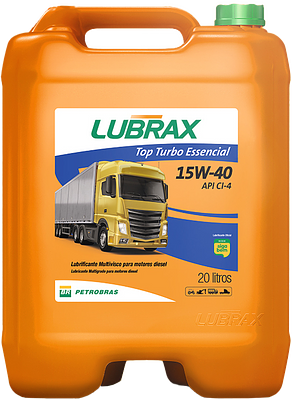 Óleo de Motor Diesel Lubrax 15W40 Top Turbo Essencial API CI-4 Mineral 20L