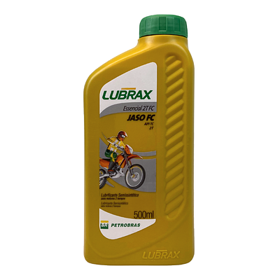 Óleo de Motor Moto 2T Lubrax Essencial Jaso FC Semissintético 500ml