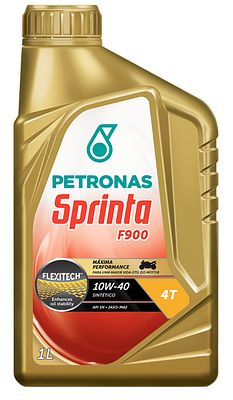 Óleo de Motor Moto 4T Petronas 10W40 Sprinta F900 Jaso MA2 Api SN Sintético 1L