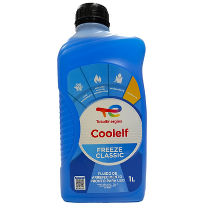 Aditivo de Radiador Total Azul Diluido Pront Uso Inorgânico Coolelf Freeze Classic 1L