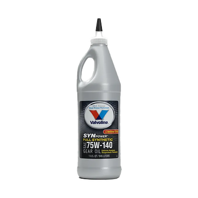 Óleo de Transmissão Valvoline 75W140 Synpower Full Synthetic LS Limited Slip Autobloqueio API GL-5 Sintético 946ml