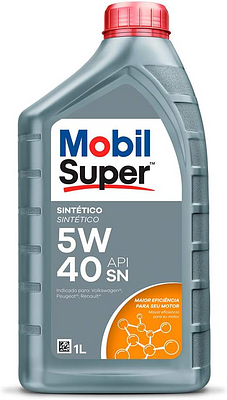 Óleo de Motor Mobil 5W40 Super 3000 X3 VW 502.00 505.00 API Sn Sintético 1L