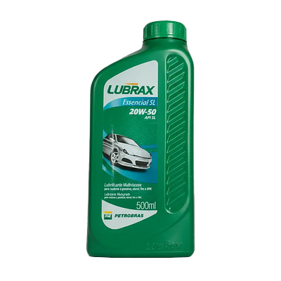 Óleo de Motor Lubrax 20W50 Essencial Api SL Mineral 500ml