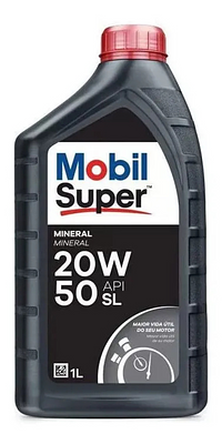 Óleo de Motor Mobil 20W50 Super 1000 Api SL Mineral 1L