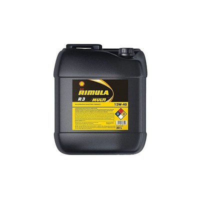 Óleo de Motor Diesel Shell 15W40 Rimula R3 Multi API CH-4 Mineral 20L