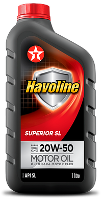 Óleo de Motor Texaco 20W50 Havoline Superior Api SL Mineral 1L