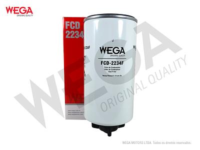 Filtro de Combustível Diesel Separador Blindado com Dreno Wega FCD2234F