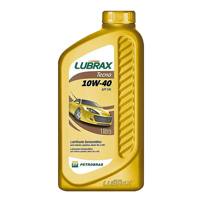 Óleo de Motor Lubrax 10W40 Tecno Api SN Semissintético 1L