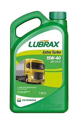 Óleo de Motor Diesel Lubrax 15W40 Extra Turbo API Ch-4/SL Mineral 3L