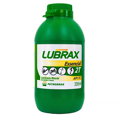 Óleo de Motor Moto 2T Lubrax Essencial Api TC Mineral 200ml