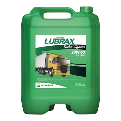 Óleo de Motor Diesel Lubrax 20W50 Turbo Vigoros API Ch-4 Mineral 20L