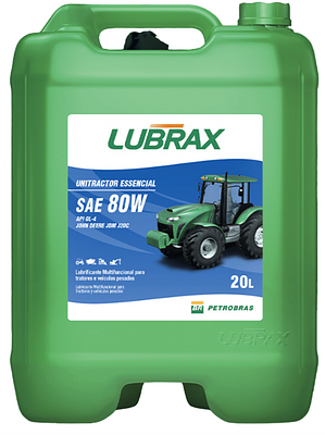 Óleo de Motor Lubrax 80W Unitractor Essencial API GL-4 Mineral 20L