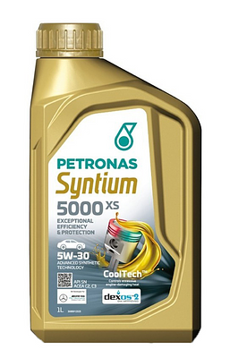 Óleo de Motor Petronas 5W30 Syntium 5000 Xs Dexos 2 BMW API Sn Sintético 1L