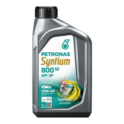 Óleo de Motor Petronas 15W40 Syntium 800 SE SP Semissintético 1L