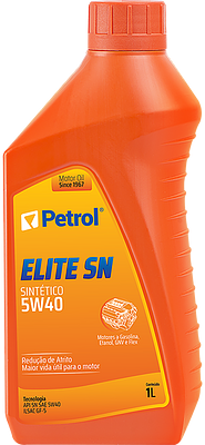 Óleo de Motor Petrol 5W40 Elite Api SN Sintético 1L