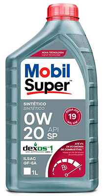 Óleo de Motor Mobil 0W20 3000 D1 Super Api SN Sintético 1L