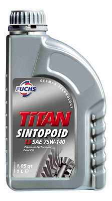 Óleo de Câmbio Manual Fuchs 75W140 Titan Sintopoid LS Limited Slip Autobloqueio API GL-5 Sintético 1L