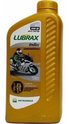 Óleo de Motor Moto 4T Lubrax 10W30 Indicc Jaso MA Api SL Semissintético 1L