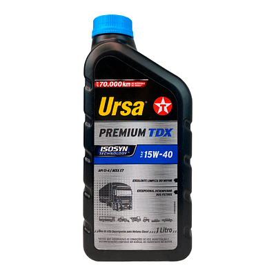 Óleo de Motor Diesel Texaco 15W40 Ursa Premium TDX API CI-4 Mineral 1L
