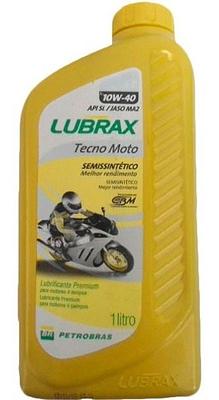 Óleo de Motor 4T Lubrax 10W40 Tecno Moto Jaso MA2 Api SL Semissintético 1L