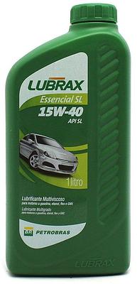 Óleo de Motor Lubrax 15W40 Essencial Api SL Mineral 1L