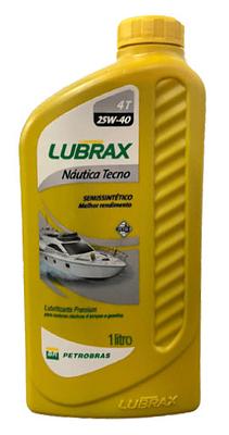 Óleo de Motor 4T Lubrax 25W40 Náutica Tecno FC-W Api SL Semissintético 1L