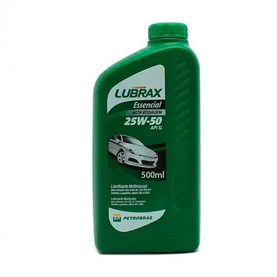 Óleo de Motor Lubrax 25W50 Essencial Alta Rodagem Api SL Mineral 500ml