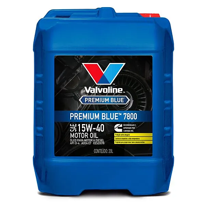 Óleo de Motor Diesel Valvoline 15W40 Premium Blue 7800 API CI-4 Mineral 20L