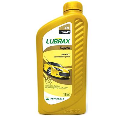 Óleo de Motor Lubrax 5W40 Supera 502.00 505.00 Api SN Sintético 1L