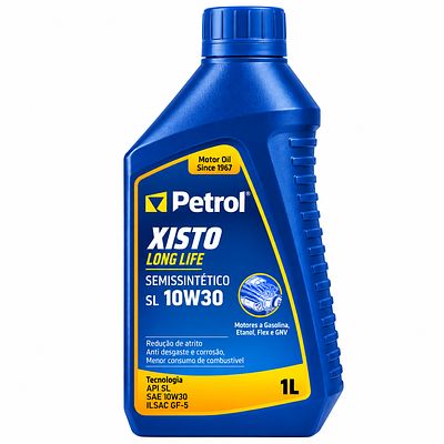 Óleo de Motor Petrol 10W30 Xisto Long Life Api SL Semissintético 1L