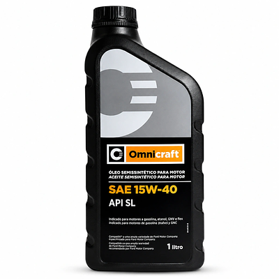 Óleo de Motor Motorcraft 15W40 Omnicraft API SN Semissintético 1L