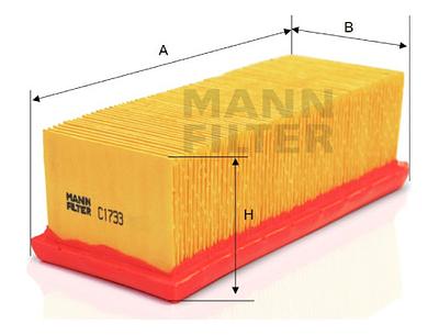 Filtro de Ar Mann C1733