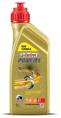 Óleo de Motor Moto 4T Castrol 15W50 Power 1 Racing Jaso MA2 Semissintético 1L