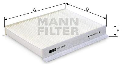 Filtro de Cabine Mann CU2335