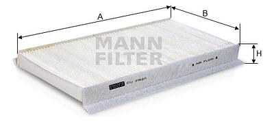 Filtro de Cabine Mann CU3162/1