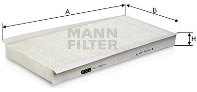 Filtro de Cabine Mann CU3567