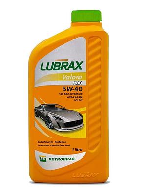 Óleo de Motor Lubrax 5W40 Valora VW 502 00 505 00 API Sn Sintético 1L
