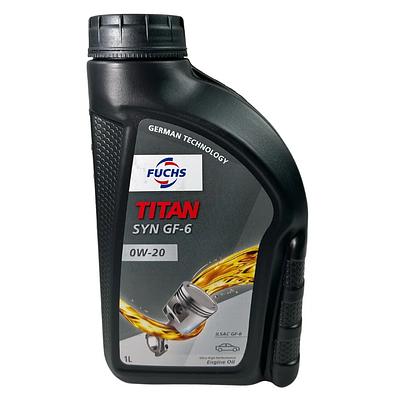 Óleo de Motor Fuchs 0W20 Titan Syn Ilsac GF-6A API SP Sintético 155350-99400 1L