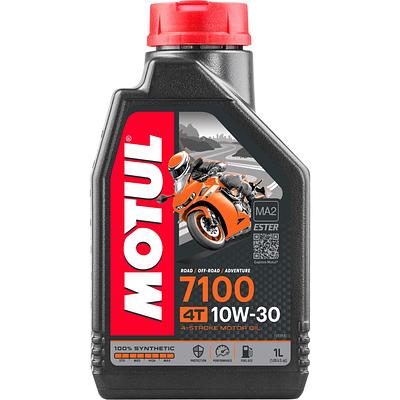 Óleo de Motor Motul 10W30 7100 Moto 4T API Ma2 Sintético 1L