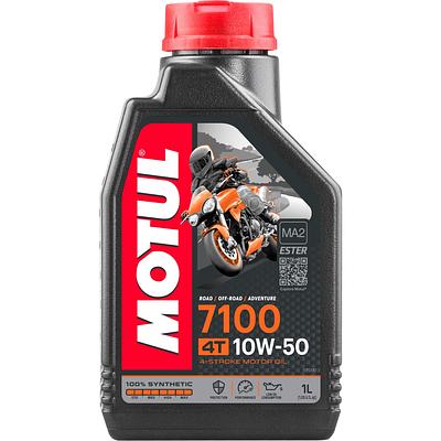 Óleo de Motor Motul 10W50 7100 Moto 4T API Ma2 Sintético 1L