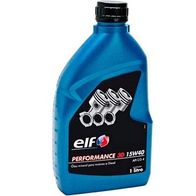 Óleo de Motor Diesel Elf 15W40 Performance 3D API CH-4 Mineral 1L
